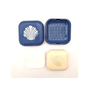 Vtg Estée Lauder White Linen Fragranced Soap w/ Blue Holder 3.5 oz SEALED